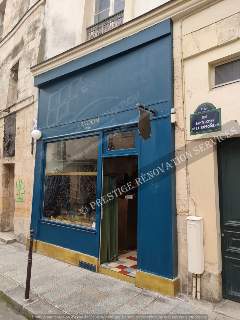 Rénovation - Devanture - Façade - Boutique - Paris
